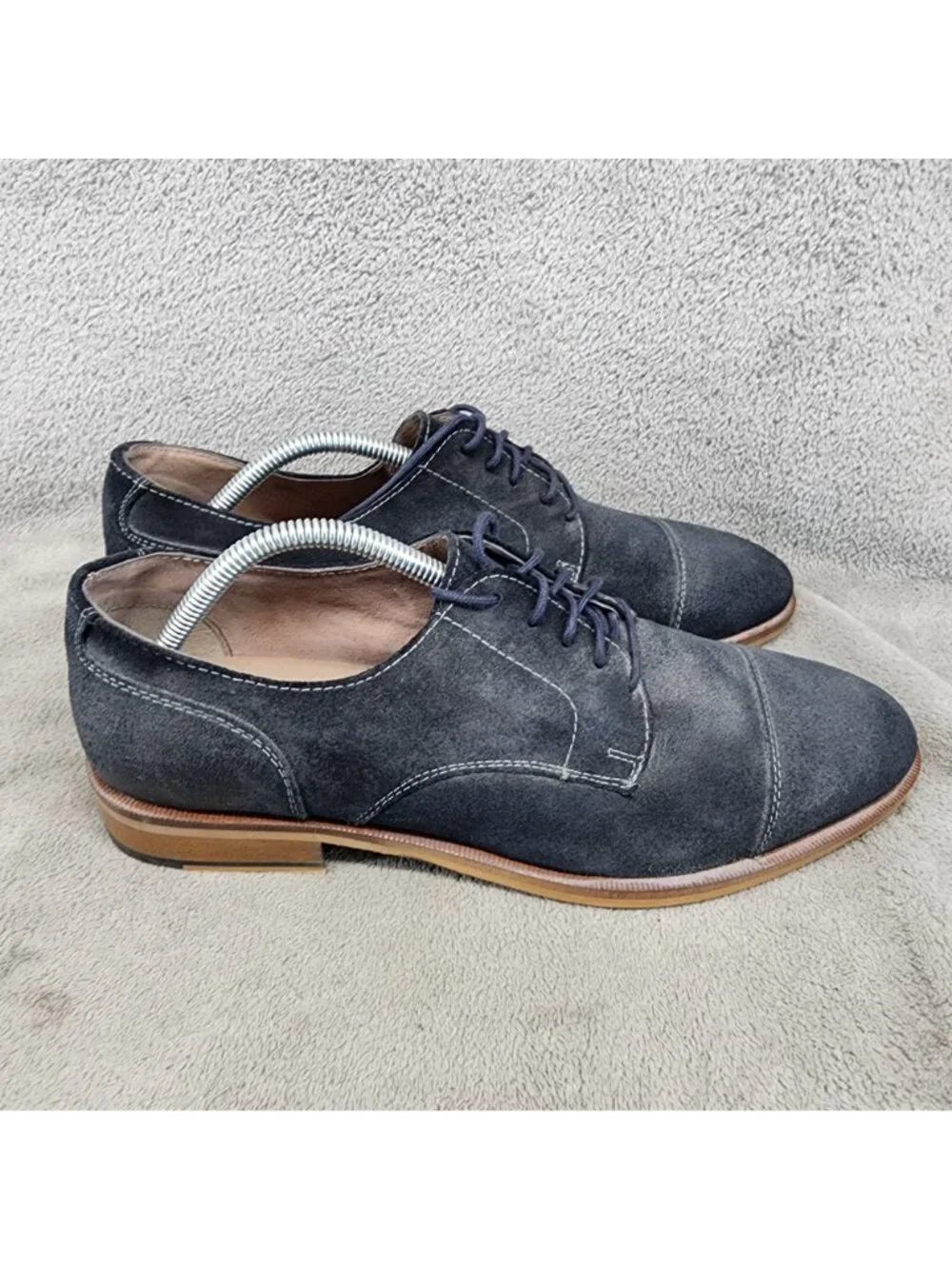 Banana Republic Shoes Mens Size 9 Navy Blue Suede Lace Up Oxford